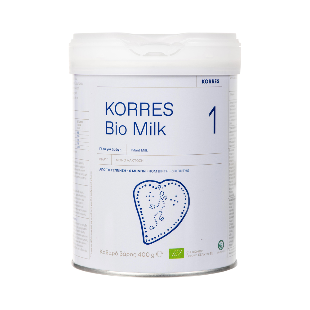 KORRES - BIO MILK Γάλα για βρέφη από τη γέννηση έως 6 μηνών - 400gr